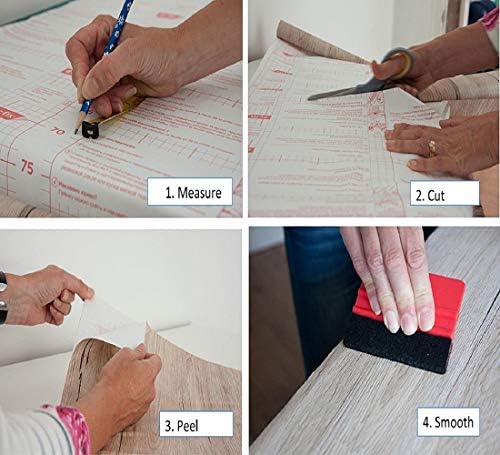 d-c-fix 346-0411-4PK Decorative SelfAdhesive Film, Calvados Wood, 17" x ...
