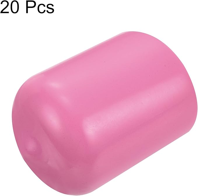 uxcell 20pcs Rubber End Caps 17mm ID Vinyl PVC Round Tube Bolt Cap Cover Screw - Image 2