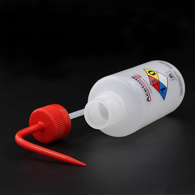 2pcs of Safety Wash Bottles, Vol.500ml 17oz, Acetone Wash Bottle, LDPE Material - Image 2