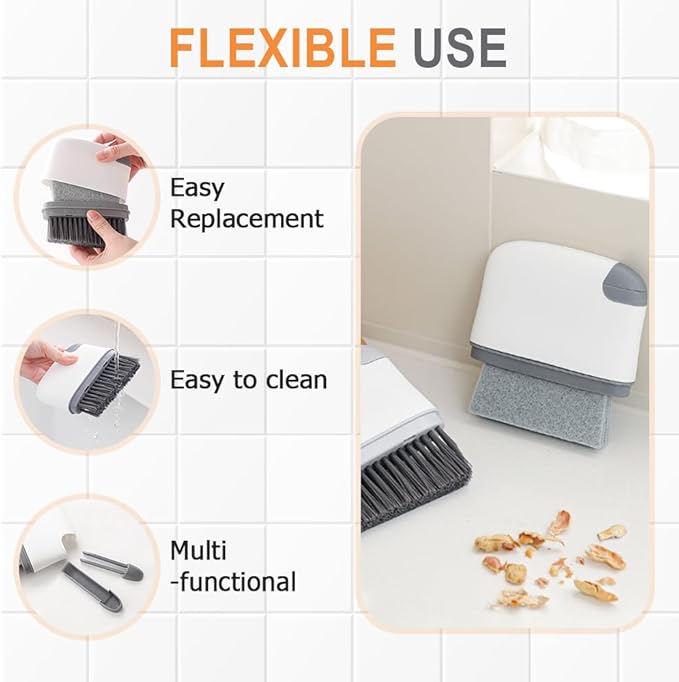 2 in 1 Groove Cleaning Brush, Upgraded Crevice Cleaning Brush & Magic Window - Image 4