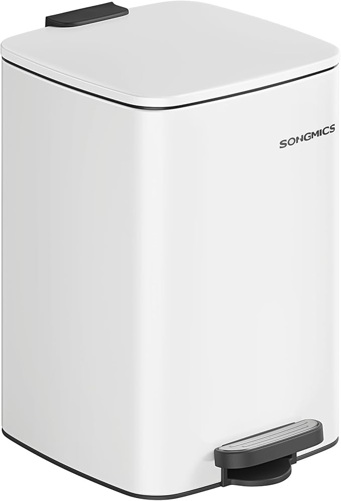 SONGMICS Kitchen Trash Can, 5.2-Gallon Trash Bin, Stainless Steel Garbage Can by SONGMICSbySONGMICSHOME