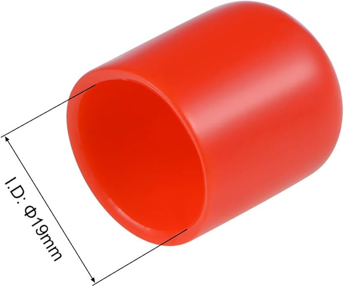 uxcell 20pcs Rubber End Caps 19mm ID Vinyl Round Tube Bolt Cap Cover Thread - Image 3