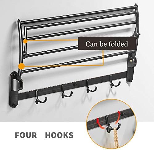 BESy Adhesive Brass Clothes Hook Single Towel Hook for Bathroom Kitchen Garag...