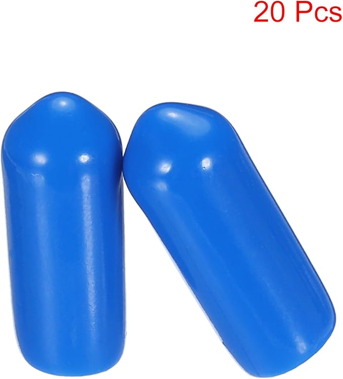 uxcell 20pcs Rubber End Caps 5.5mm ID Vinyl PVC Round Tube Bolt Cap Cover Screw - Image 2