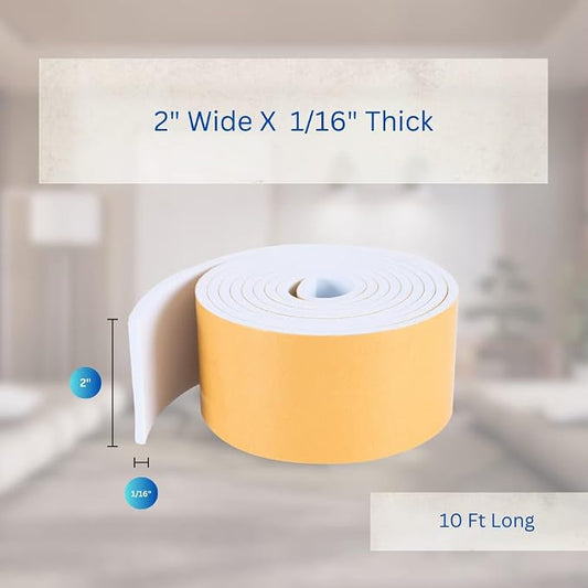 High Density Foam Weather Stripping Door Seal Strip Insulation Tape Roll - Image 2