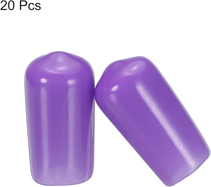 uxcell 20pcs Rubber End Caps 10mm ID Vinyl PVC Round Tube Bolt Cap Cover Screw - Image 2