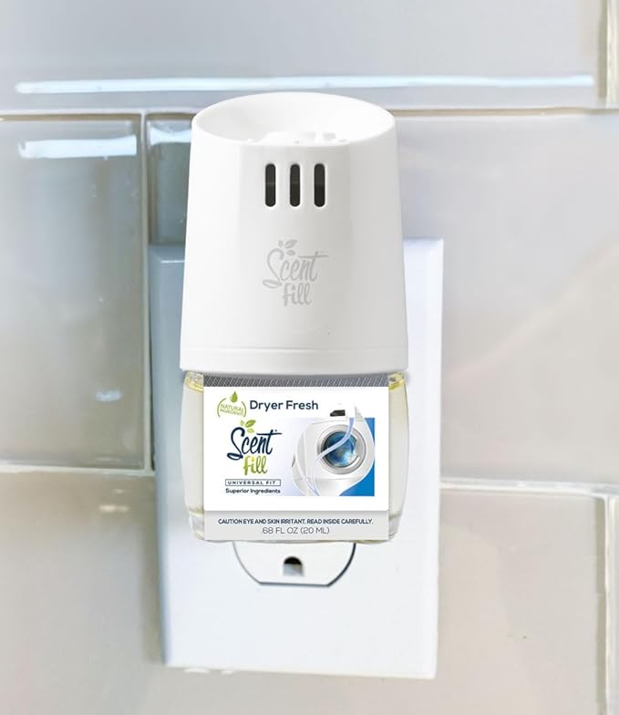 Scent Fill Dryer Fresh Plug in Air Freshener, 4 Scented Oil Refills - Image 2