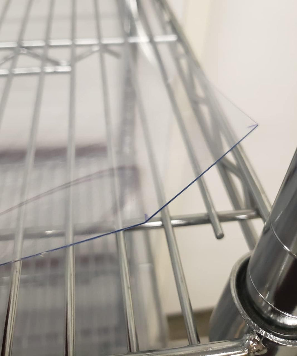 Wire Rack Shelf Liners | Durable PVC | Pre-Cut Notched Corners | 4 Pack | 48&...