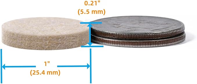 Furnigear Felt Furniture Pads for Hardwood Floors - Image 2