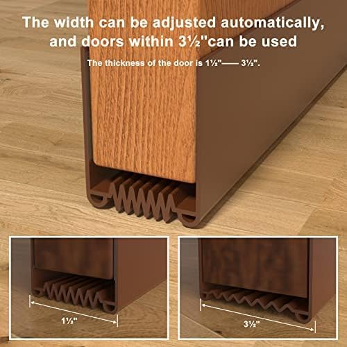 Door Draft Stopper, 39” Length Cuttable Weather Stripping Door Seal, Strong - Image 4