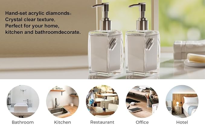 2 Pack Soap Dispenser, soap Dispenser - Image 8