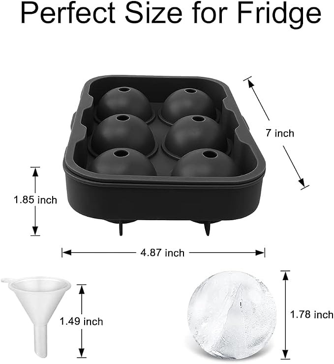 Silicone Round Ice Cube Mold, Round Ice Cube Trays - Image 5