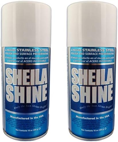 Sheila Shine 2 x 10 Oz. Stainless Steel Cleaner and Polish Aerosol Spray by SheilaShine