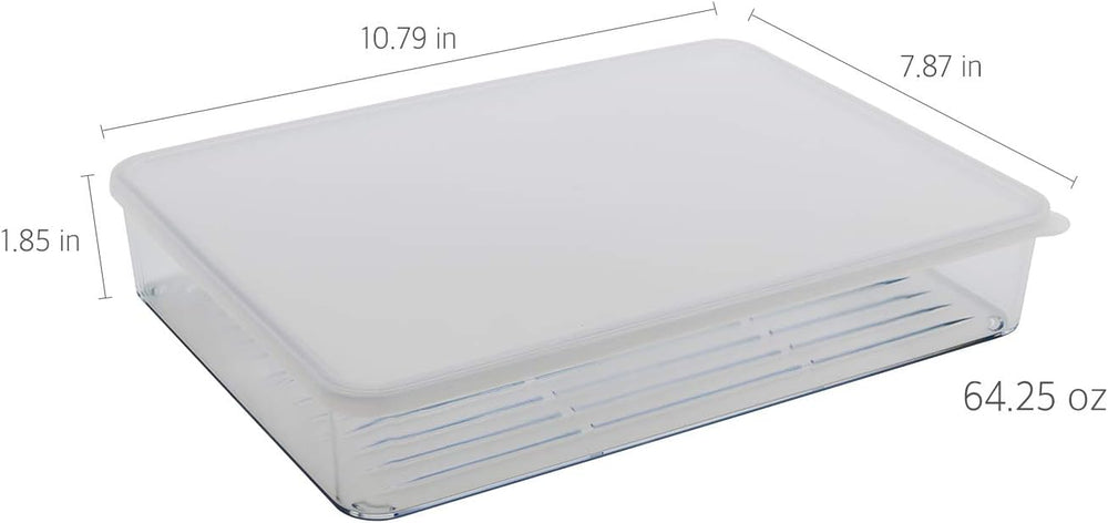 Silicook Flat Plastic Box for Kitchen for Kitchen&Refrigerator Organizati...