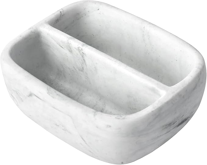 MyGift Modern White Resin Sponge Holder - Image 8