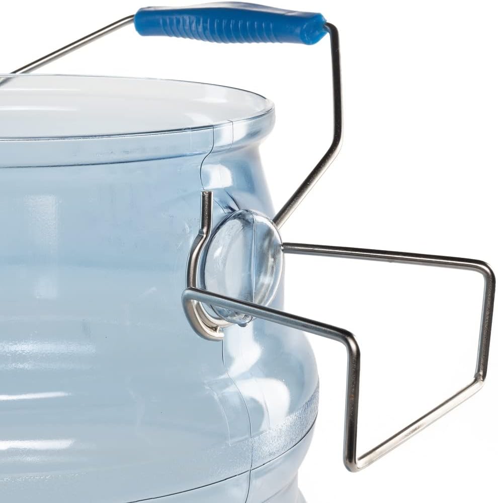 Carlisle FoodService Products Duo-Pan Upright Dust Pan and Broom Broom Set with Clip & San Jamar Saf-T-Ice Plastic Ice Tote, Ice Bucket with Drying and Storage Hook for Restaurants, Bars, Black