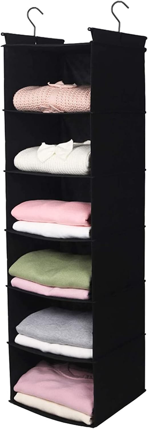 MAX Houser 6 Tier Shelf Hanging Closet Organizer, Closet Hanging Shelf - Image 4