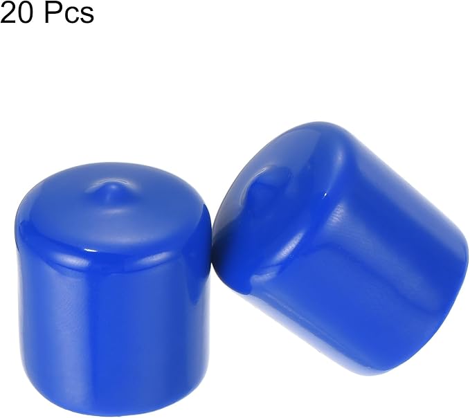 uxcell 20pcs Rubber End Caps 25mm ID Vinyl Round Tube Bolt Cap Cover Screw - Image 2