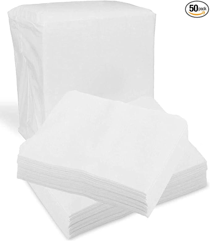 Disposable Dry Wipes, 50 Pack – Ultra Soft Non-Moistened Cleansing Cloths by ProHeal
