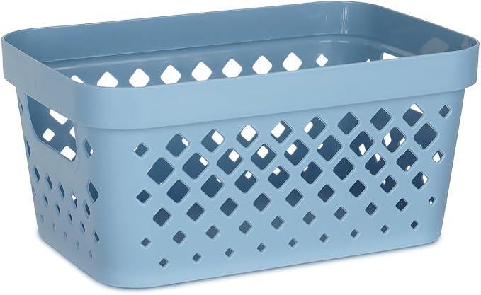 Glad Plastic Baskets for Organizing, Linen Closet, and Bathroom | Nesting Shelf - Image 2