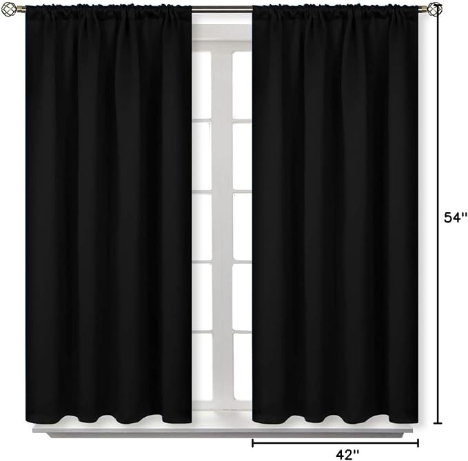 BGment Black Out Curtains 54 Inches Length - Image 8