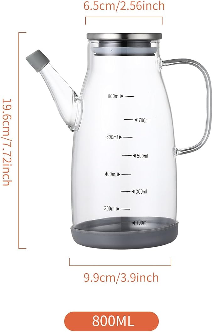 Large Glass Oil Dispenser Bottle - Image 7