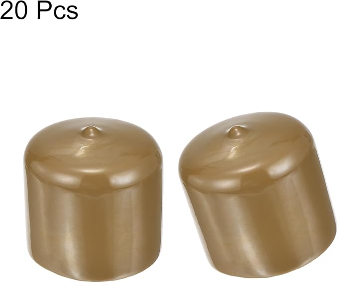 uxcell 20pcs Rubber End Caps 46mm ID Vinyl PVC Round Tube Bolt Cap Cover Screw - Image 2