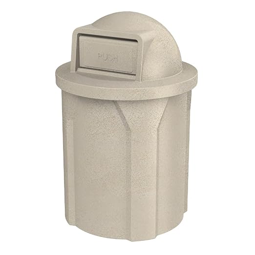 42 Gallon Circle 100% Recycled Plastic Heavy Duty Indoor or Outdoor Commercial by SturdyEssentials