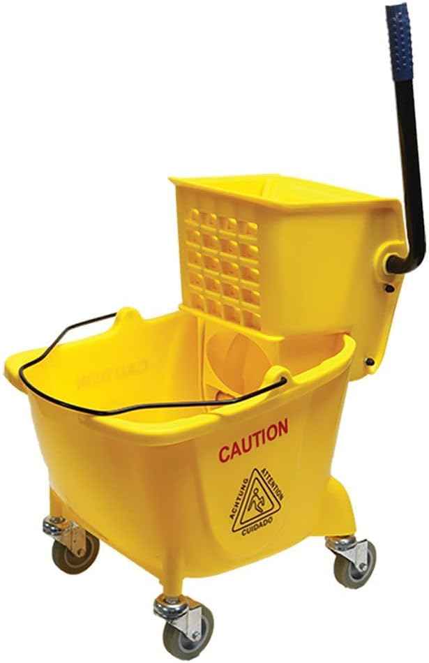 Simpli-Magic Side Press Wringer Combo Commercial Rectangular Mop Bucket on by SIMPLI-MAGIC
