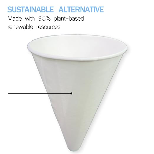 100 Pcs Paper funnels for Motor Oil 6oz Disposable Engine Oil Funnels Paper - Image 4