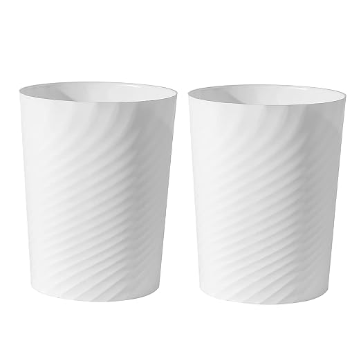UUJOLY Plastic Small Trash Can Wastebasket, Garbage Container Basket by UUJOLY