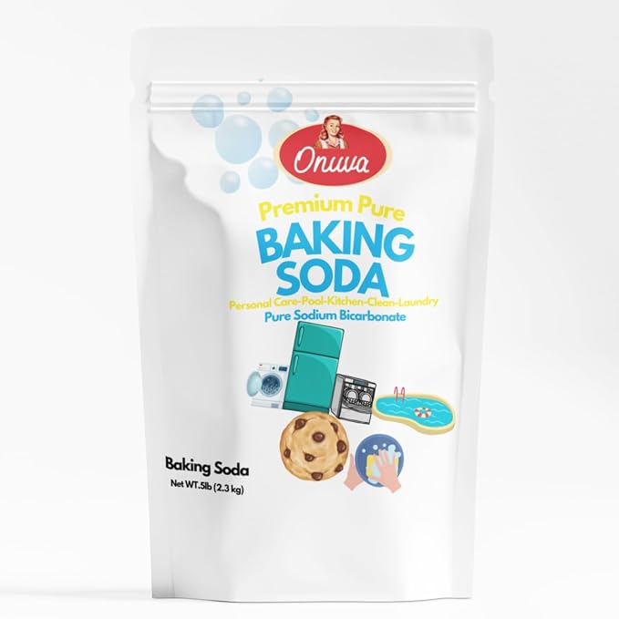 Onuva Naturally Pure Baking Soda – 5 lb | Food-Grade | Sodium Bicarbonate | by Onuva