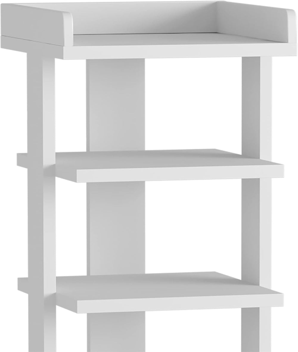 HOMEFORT 7-Tier Wood Shoe Rack, Entryway Shoe Tower,Vertical Shoe Organizer, ...