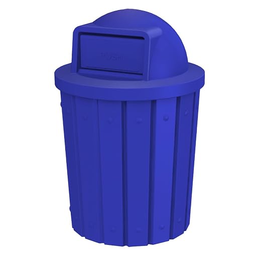 42 Gallon Slatted Circle 100% Recycled Plastic Commercial Outdoor and Indoor by SturdyEssentials