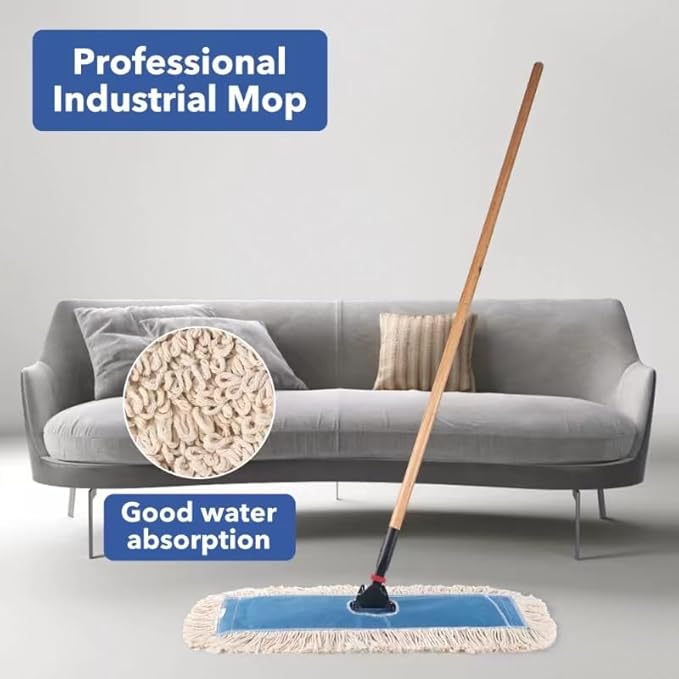 Matthew Cleaning 24'' Industrial Strength Cotton Dust Mop Refill Washable - Image 7
