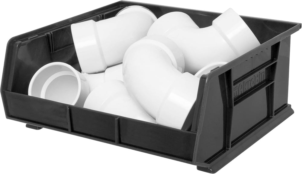 Akro-Mils 30250 AkroBins Plastic Storage Bins, 15"x16"x7", Bla...