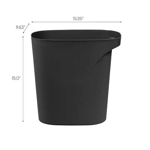 IRIS USA Small Trash Can Wastebasket - Image 2