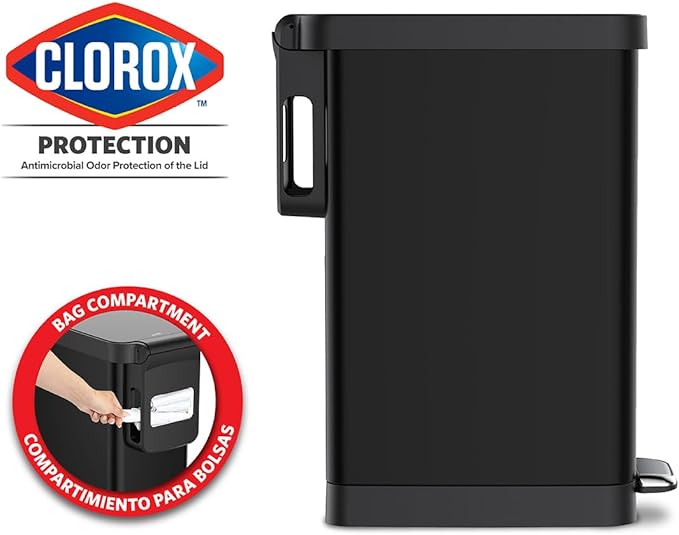 Glad Slim Trash Can with Clorox Odor Protection - Image 2