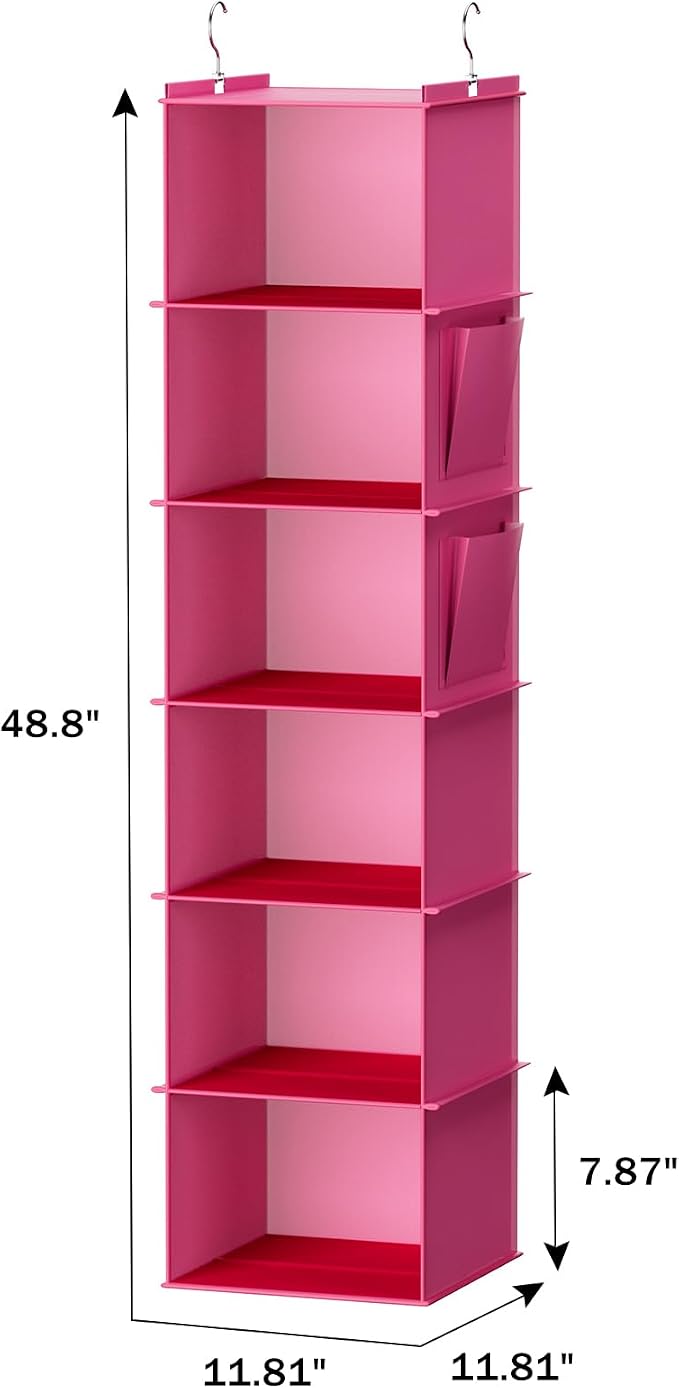 YOUDENOVA Hanging Closet Organizer, Closet Hanging Storage Shelves - Image 3
