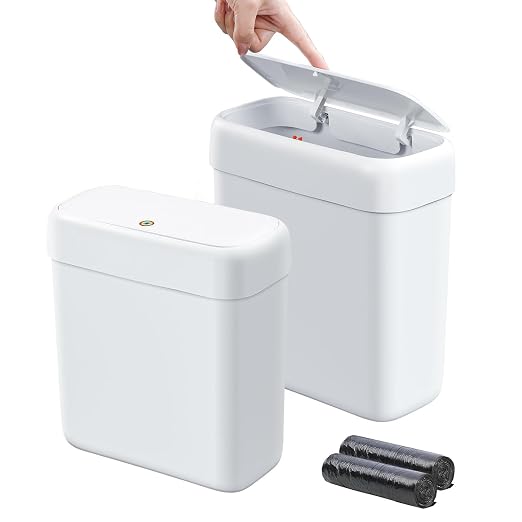 funest 2 Pack Bathroom Trash Can by funest