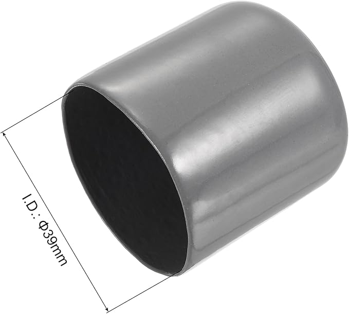 uxcell 20pcs Rubber End Caps 39mm ID Vinyl Cap Cover Screw Protectors Dark Grey - Image 3