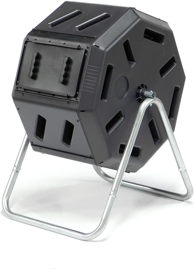 FCMP Outdoor IM2000 Tumbling Composter Canadian-Made, 100% Recycled Resin - O...