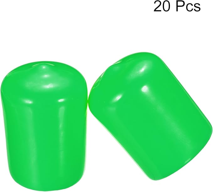 uxcell 20pcs Rubber End Caps 19mm ID Vinyl PVC Round Tube Bolt Cap Cover Screw - Image 2