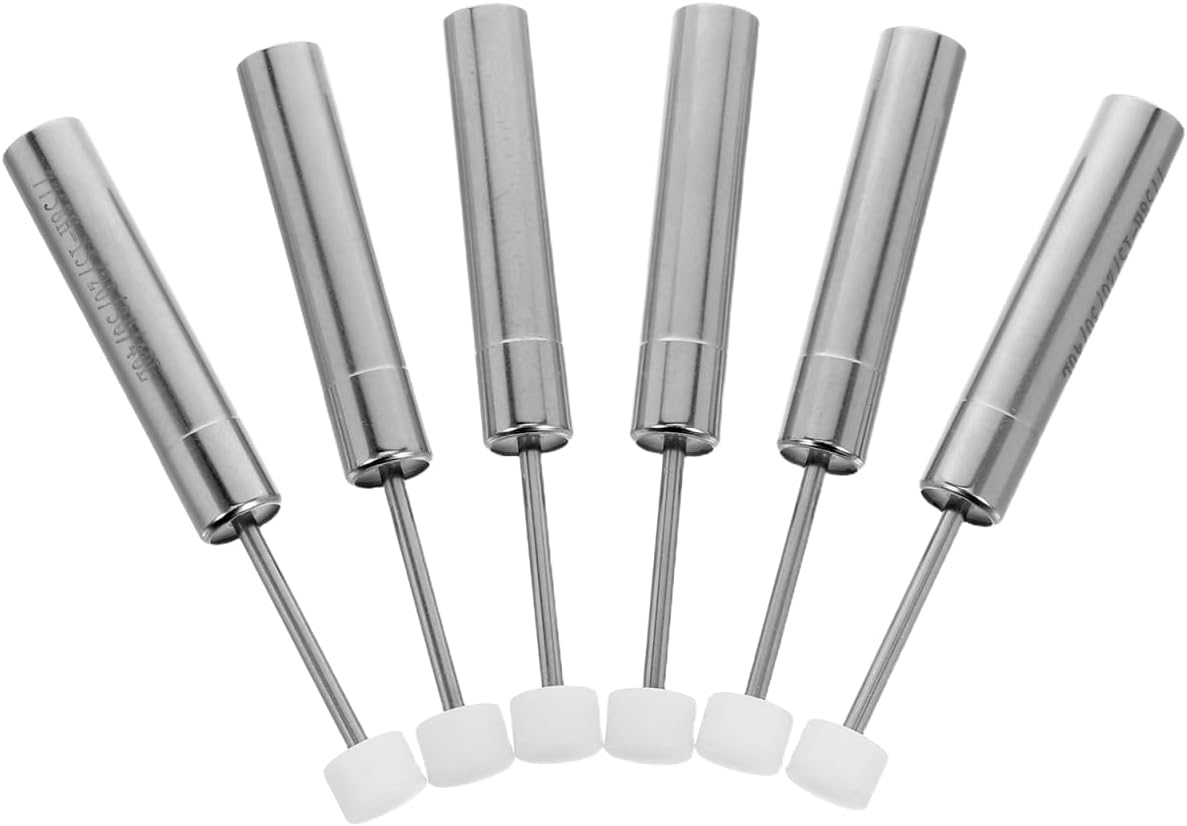 PRETYZOOM 6pcs Trash Can Lid Support Hinge Soft-Close Damper Piston Trash Can Damper Replacement for Kitchen Office Quiet Environments
