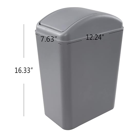 3 Pack 4.5 Gallon Plastic Garbage Can - Image 3