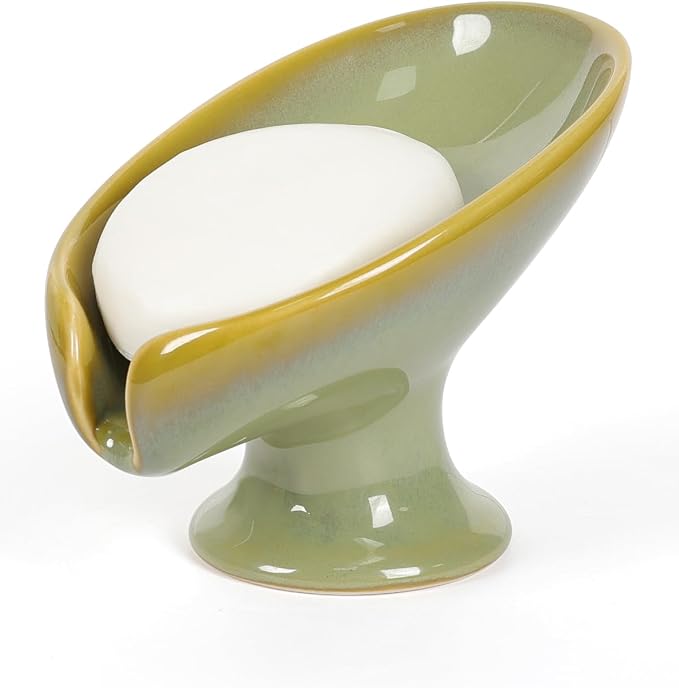 Soap Dish, Self Draining Bar Soap Holder by ANTISSHOME