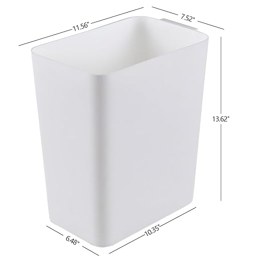Zopnny 3-Pack 4.5 Gallon Plastic Small Trash Can Wastebasket, Slim Waste Basket - Image 2
