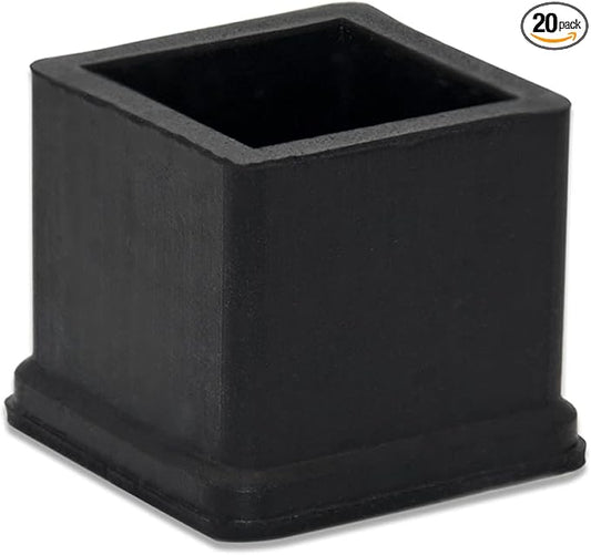 Flyshop Heavy Duty Non-Slip Rubber Leg Tips Floor Protectors Square Chair Leg by Flyshop