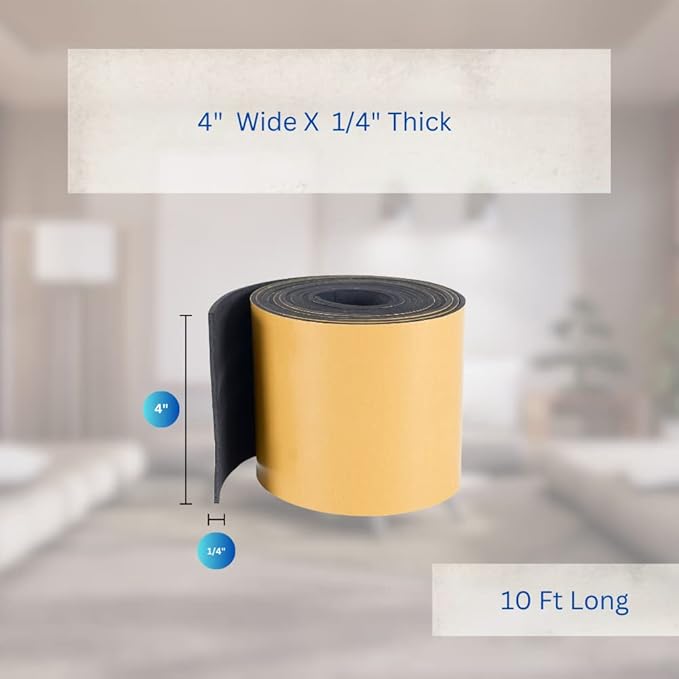 High Density Foam Weather Stripping Door Seal Strip Insulation Tape Roll - Image 2