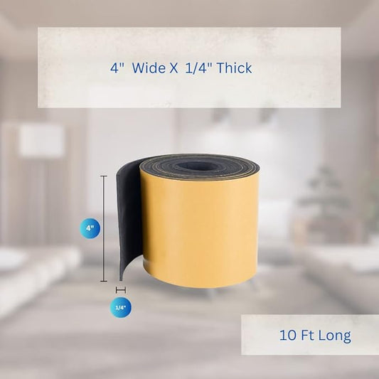 High Density Foam Weather Stripping Door Seal Strip Insulation Tape Roll - Image 2